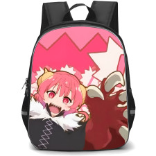 Miss Kobayashi's Dragon Maid Ilulu Backpack School Bag StudentPack - Ilulu Smiling Claw Portrait Pink Poster