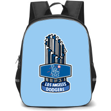 MLB Backpack StudentPack - MLB Los Angeles Dodgers Champions Trophy Illustration Art