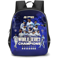MLB Backpack StudentPack - MLB Los Angeles Job Finished Thunder Background