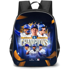 MLB Backpack StudentPack - MLB Los Angeles Ten Times Championship Flags