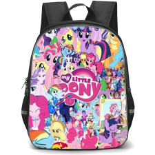 My Little Pony Backpack School Bag StudentPack - My Little Pony Characters Different Moods Portrait Collage Series Poster