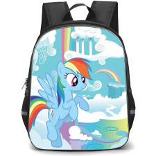 My Little Pony Rainbow Dash Backpack School Bag StudentPack - Rainbow Dash Flying Smiling Portrait Poster