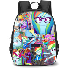 My Little Pony Rainbow Dash Backpack School Bag StudentPack - Rainbow Dash Silly Portrait Collage Poster