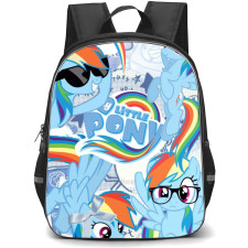 My Little Pony Rainbow Dash Backpack School Bag StudentPack - Rainbow Dash Silly Portrait Collage Series Poster
