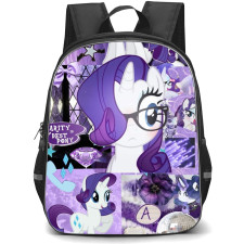 My Little Pony Rarity Backpack School Bag StudentPack - Rarity Glasses Portrait Collage Poster