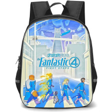 The Fantastic Four First Steps Backpack StudentPack - The Fantastic Four First Steps Characters Crossing Road Fanart Poster
