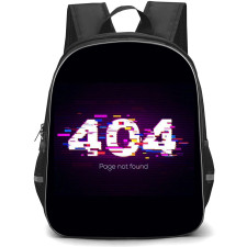 Microsoft Windows Backpack School Bag StudentPack - Microsoft Windows 404 Page Not Found Glitch Vector Illustration Poster