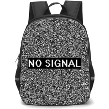 Microsoft Windows Backpack School Bag StudentPack - Microsoft Windows No Signal On Monochromatic Noise Pattern Background
