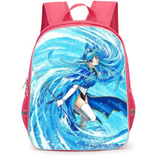 Magic Knight Rayearth Umi Ryuuzaki Backpack StudentPack - Umi Ryuuzaki On Blue Wave Illustration Art