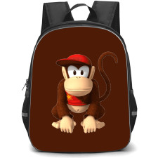 Super Mario Donkey Kong Backpack StudentPack - Diddy Kong Sticker Art Cartoon Art