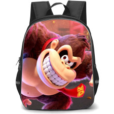Super Mario Donkey Kong Backpack StudentPack - Donkey Kong Side Portrait Smiling