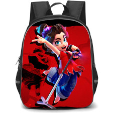 Super Mario Donkey Kong Bananza Pauline Backpack StudentPack - Pauline Singing On Red Background