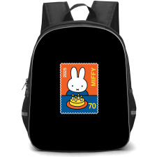 Miffy Backpack School Bag StudentPack - Miffy Cake Celebration Illustration Art Stamp