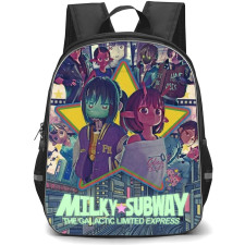 Milky Subway Backpack School Bag StudentPack - Milky Subway Cosmic Filmstrip Ensemble Poster