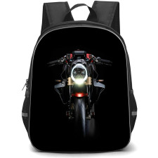 Motorbike MV Agusta Backpack StudentPack - Motorbike MV Agusta Brutale Front View On Dark Background