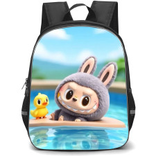 The Monsters Labubu Backpack School Bag StudentPack - Beach Duck Portrait Poster