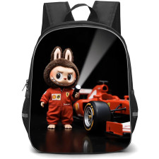 The Monsters Labubu Backpack School Bag StudentPack - F1 Holding Flashlight Portrait Poster