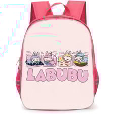The Monsters Labubu Pop Mart Backpack StudentPack - Labubu Sleeping Portrait Layout