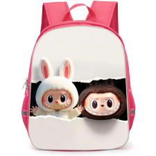 The Monsters Labubu Backpack School Bag StudentPack - Paper Rip Portrait Poster
