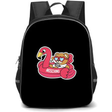 Moschino Backpack School Bag StudentPack - Moschino Pink Flamingo Teddy Bear Summer Aesthetic Sticker
