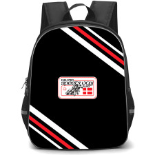 Fjelsted Speedway Klub Backpack School Bag StudentPack - Fjelsted Speedway Klub Large Logo With Stripe