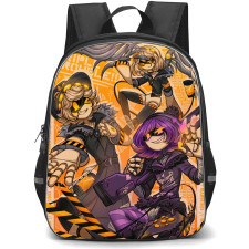 Murder Drones Backpack StudentPack - Murder Drones Characters Comic Art Square Sticker