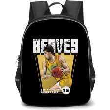 NBA Austin Reaves Backpack School Bag StudentPack - Austin Reaves Game Fierce Side Portrait Cartoon Art Poster