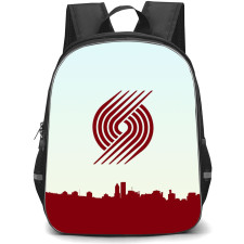 NBA Portland Trail Blazers Backpack StudentPack - Portland Trail Blazers Silhoutte Art Logo