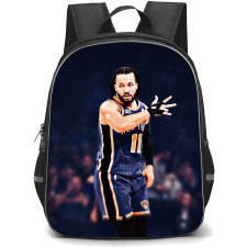 NBA Jalen Brunson Backpack StudentPack - Jalen Brunson 11 New York Knicks Signature Posture Poster