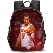 NBA Jalen Brunson Backpack StudentPack - Jalen Brunson Flame On Hand Portrait Poster