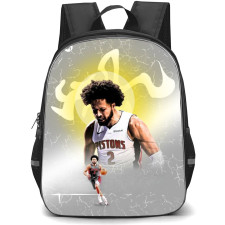 NBA Cade Cunningham Backpack School Bag StudentPack - Cade Cunningham Dribble Portrait Collage Poster