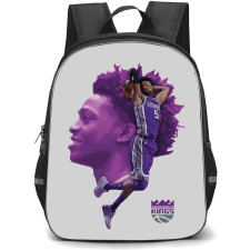 NBA DeAaron Fox Backpack StudentPack - DeAaron Fox Dunking Sacramento Kings Portrait Poster