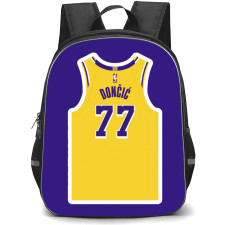 NBA Luka Doncic Backpack StudentPack - Luka Doncic 77 Los Angeles Lakers Jersey