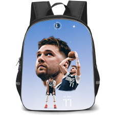 NBA Luka Doncic Backpack StudentPack - Luka Doncic Shooting And Portrait Poster