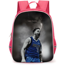 NBA Luka Doncic Backpack StudentPack - Luka Doncic Shouting On Dark Background