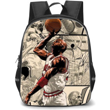 NBA Michael Jordan Backpack StudentPack - Michael Jordan Comic Version Poster