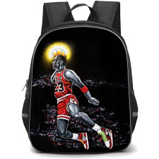 NBA Michael Jordan Backpack StudentPack - Michael Jordan 23 Dunking Sketch Art Poster