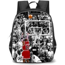 NBA Michael Jordan Backpack StudentPack - Michael Jordan The Last Shot Grayscale Poster