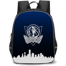 NBA Dallas Mavericks Backpack StudentPack - Dallas Mavericks Watercolor Art Logo