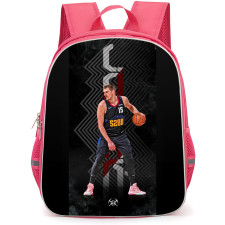 NBA Nikola Jokic Backpack StudentPack - Nikola Jokic 000 Dribbling On Black Background