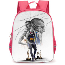 NBA Nikola Jokic Backpack StudentPack - Nikola Jokic Portrait Collage Trophy Poster