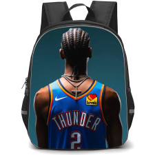 NBA Shai Gilgeous-Alexander Backpack StudentPack - Shai Gilgeous-Alexander 2 Okc Standing Back Poster