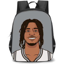 NBA Stephon Castle Backpack StudentPack - Stephon Castle Portrait Illustration Art On Gray Background