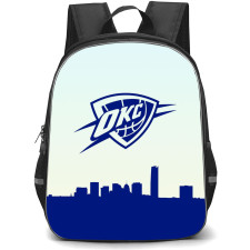 NBA Oklahoma City Thunder Backpack StudentPack - Oklahoma City Thunder Watercolor Art Logo