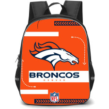 NFL Denver Broncos Backpack StudentPack - Denver Broncos Emblem Logo On Orange Background