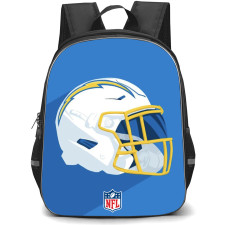 NFL Los Angeles Chargers Backpack StudentPack - Los Angeles Chargers Helmet Illustration On Blue Background