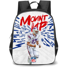 NFL Josh Allen Backpack StudentPack - Josh Allen Buffalo Bills Mount Up Poster