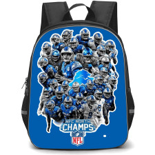 NFL Detroit Lions Backpack StudentPack - Detroit Lions NFC North Champs 2023 Team Sticker