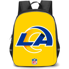 NFL Los Angeles Rams Backpack StudentPack - Los Angeles Rams Logo On Yellow Background