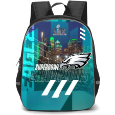 NFL Super Bowl 2025 Backpack StudentPack - Super Bowl 2025 Philadelphia Eagles Cityscape Champions Poster